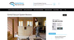 Desktop Screenshot of centralvacuumreviews.net